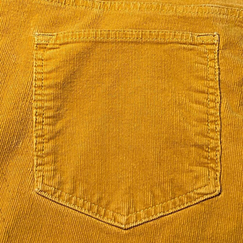 Talbots Mustard Yellow Corduroy Straight Leg Pants Size 10 - Picture 6 of 6